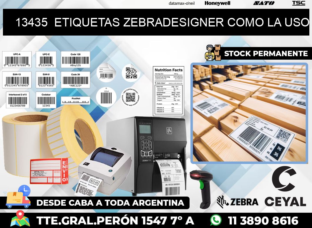 13435  ETIQUETAS ZEBRADESIGNER COMO LA USO