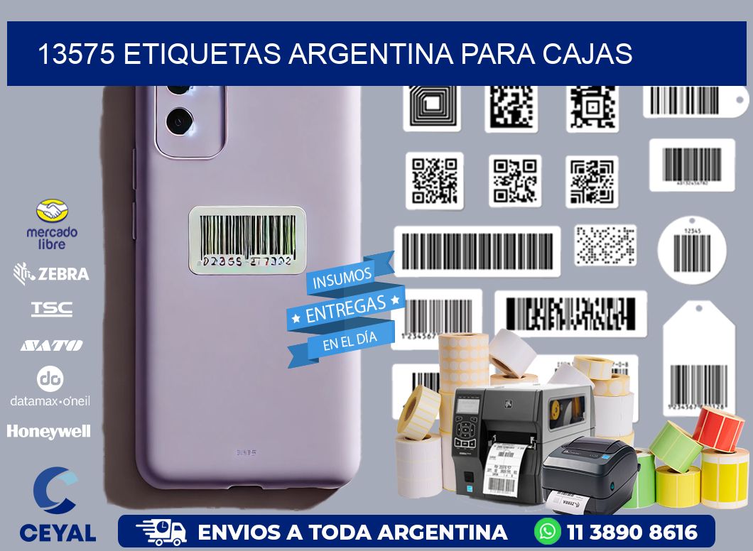 13575 ETIQUETAS ARGENTINA PARA CAJAS