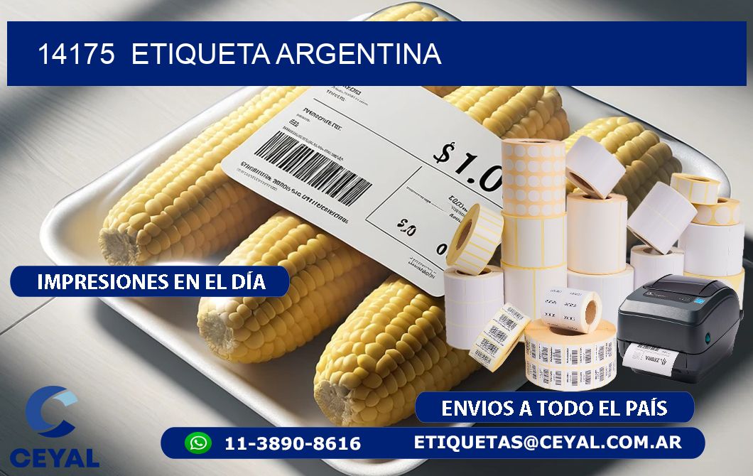 14175  ETIQUETA ARGENTINA