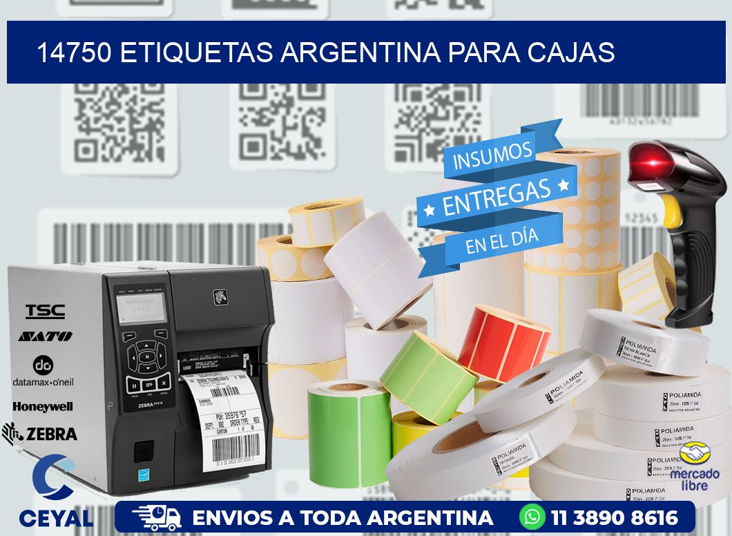 14750 ETIQUETAS ARGENTINA PARA CAJAS