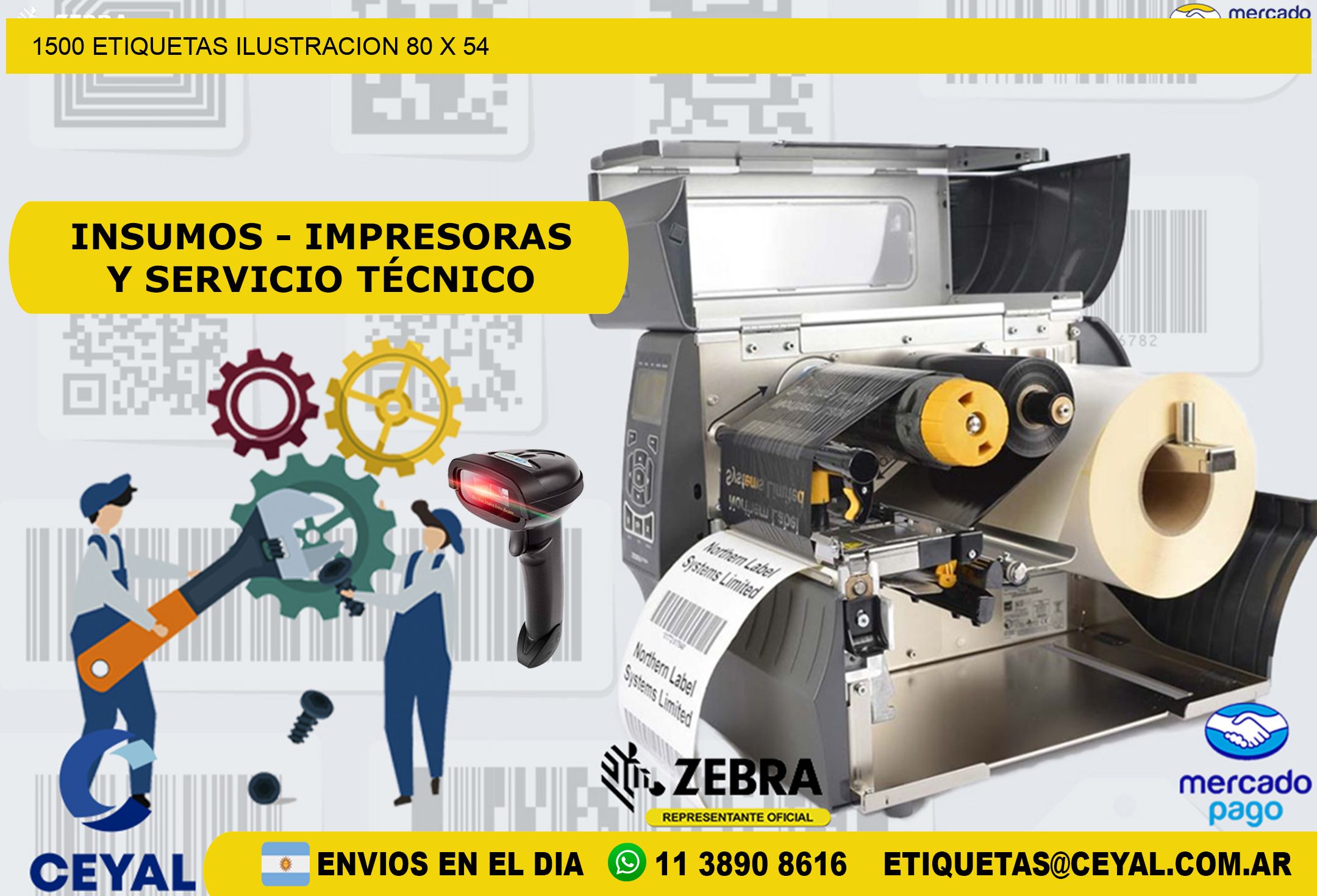 1500 ETIQUETAS ILUSTRACION 80 x 54