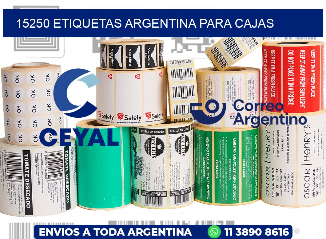 15250 ETIQUETAS ARGENTINA PARA CAJAS