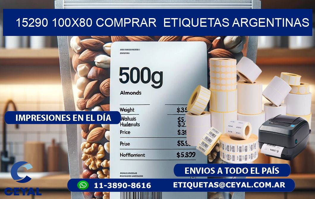 15290 100X80 COMPRAR  ETIQUETAS ARGENTINAS