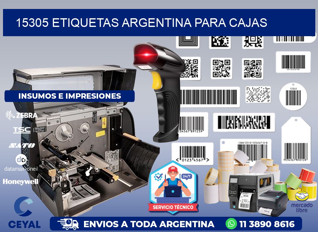 15305 ETIQUETAS ARGENTINA PARA CAJAS