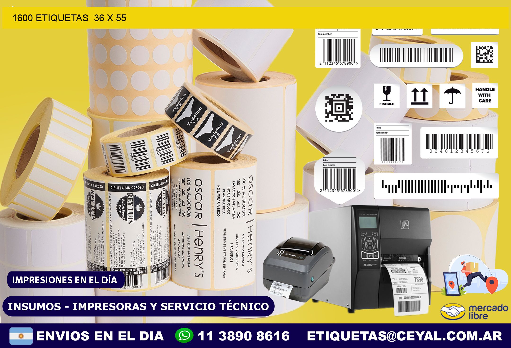 1600 ETIQUETAS  36 x 55