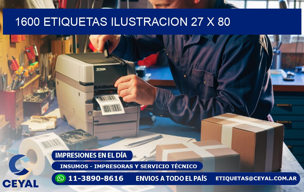 1600 ETIQUETAS ILUSTRACION 27 x 80