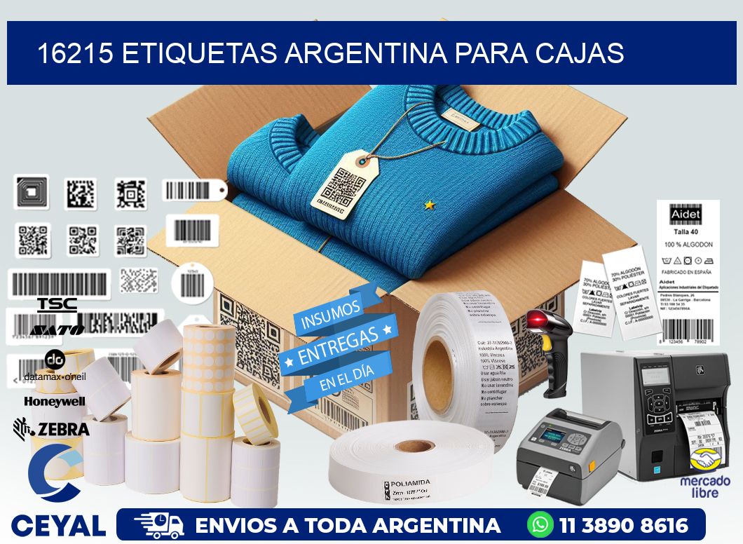 16215 ETIQUETAS ARGENTINA PARA CAJAS