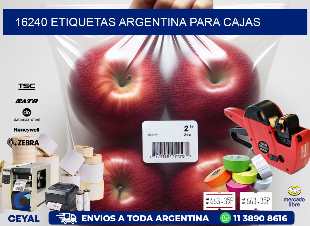 16240 ETIQUETAS ARGENTINA PARA CAJAS