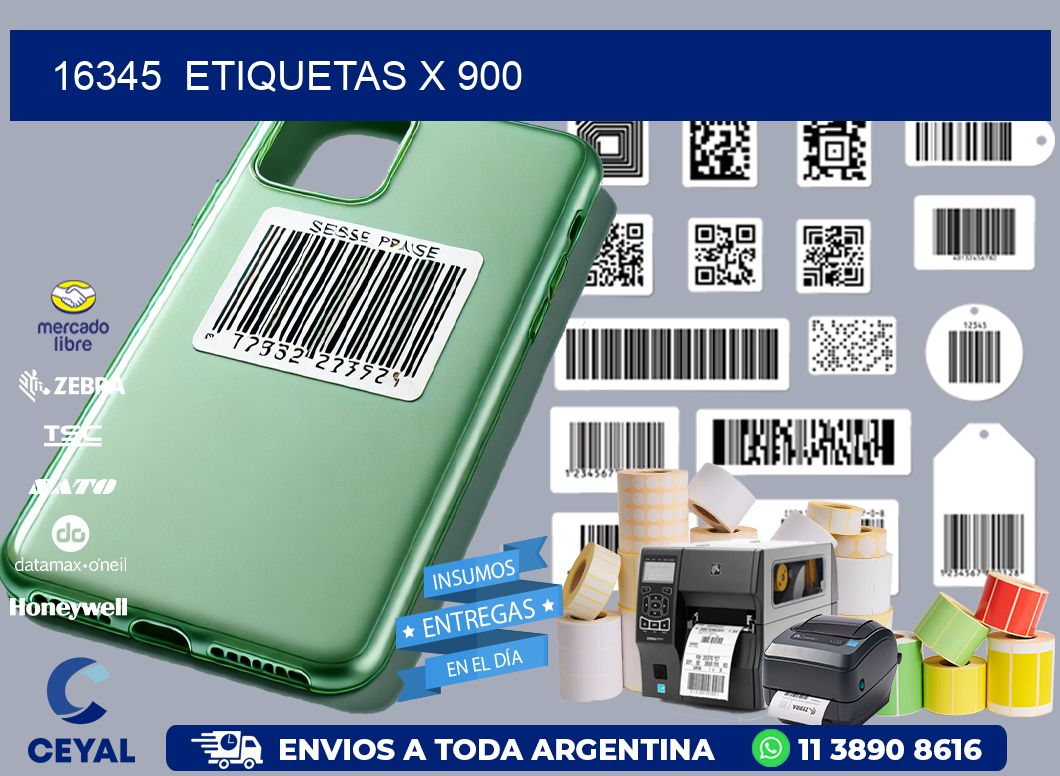 16345  ETIQUETAS X 900