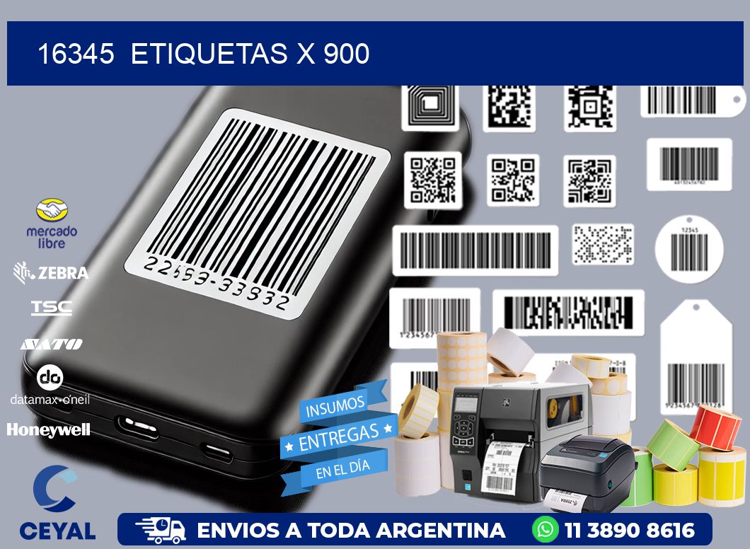 16345  ETIQUETAS X 900