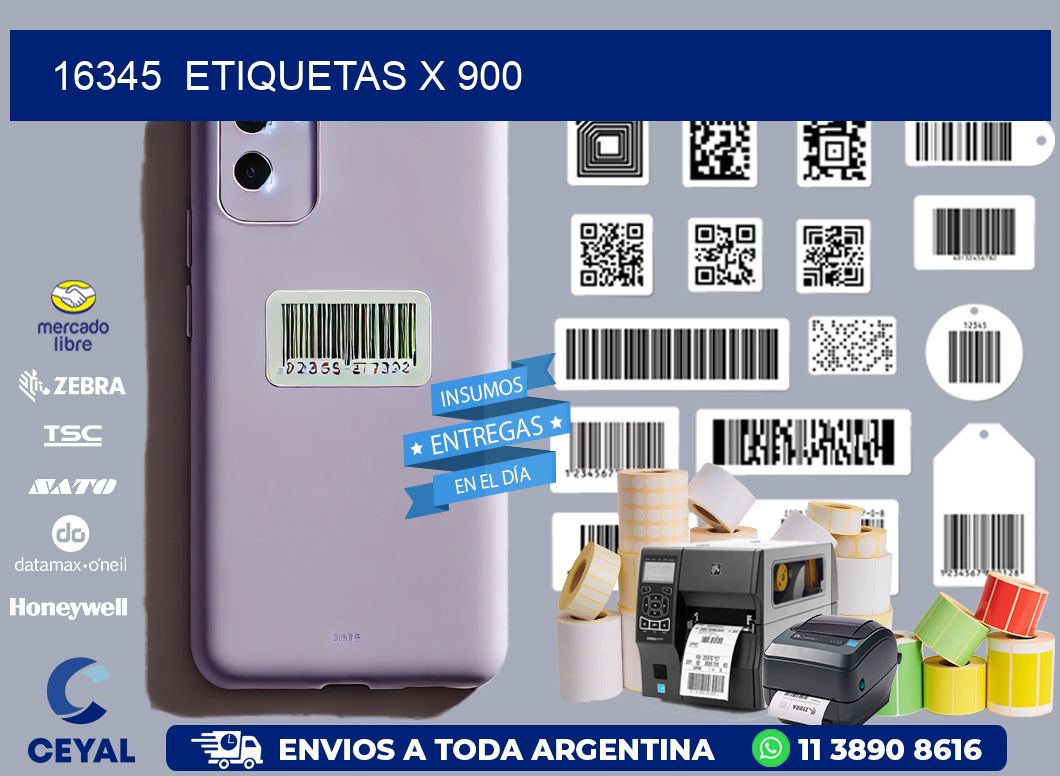 16345  ETIQUETAS X 900