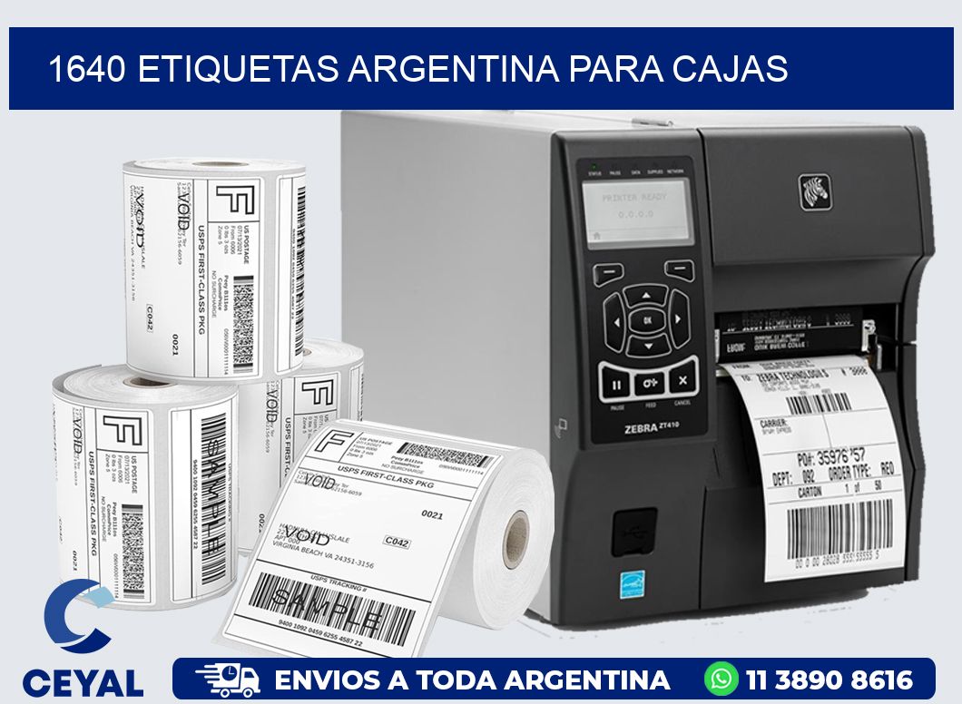 1640 ETIQUETAS ARGENTINA PARA CAJAS