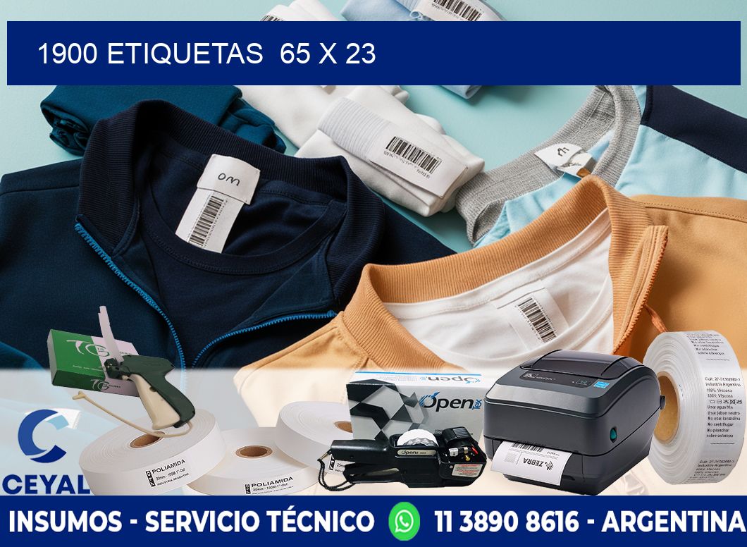1900 ETIQUETAS  65 x 23