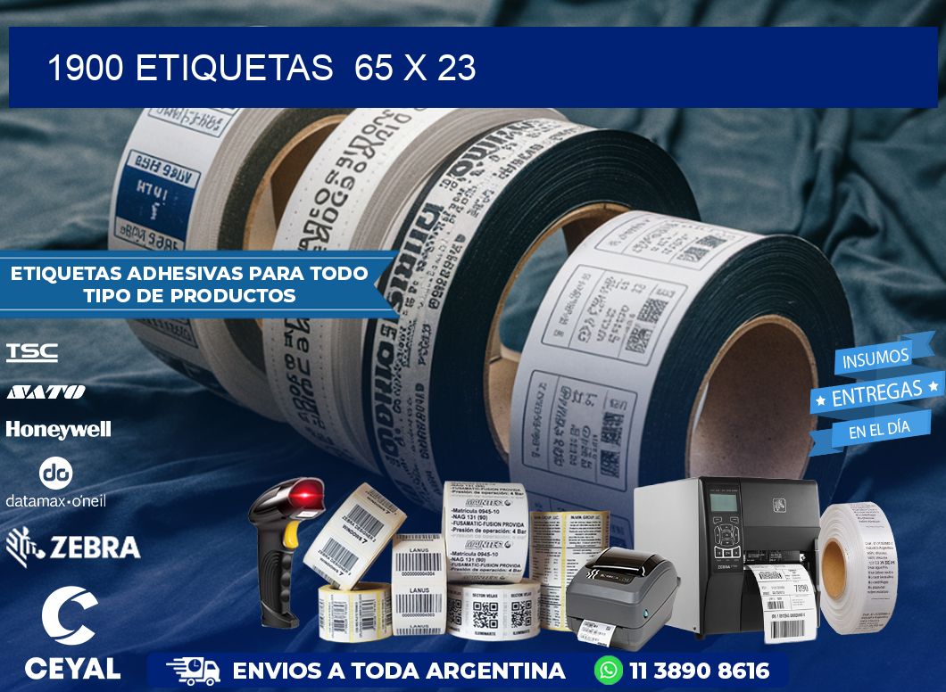 1900 ETIQUETAS  65 x 23