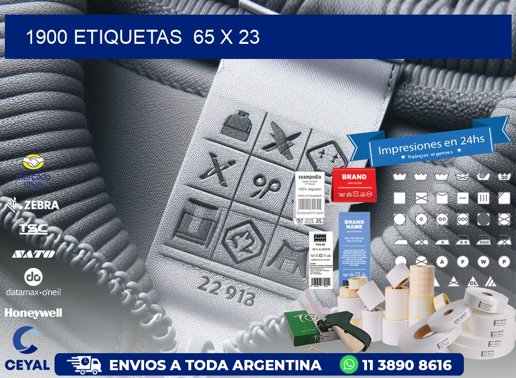 1900 ETIQUETAS  65 x 23