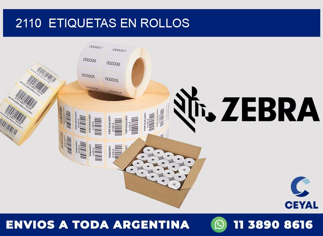 2110  ETIQUETAS EN ROLLOS