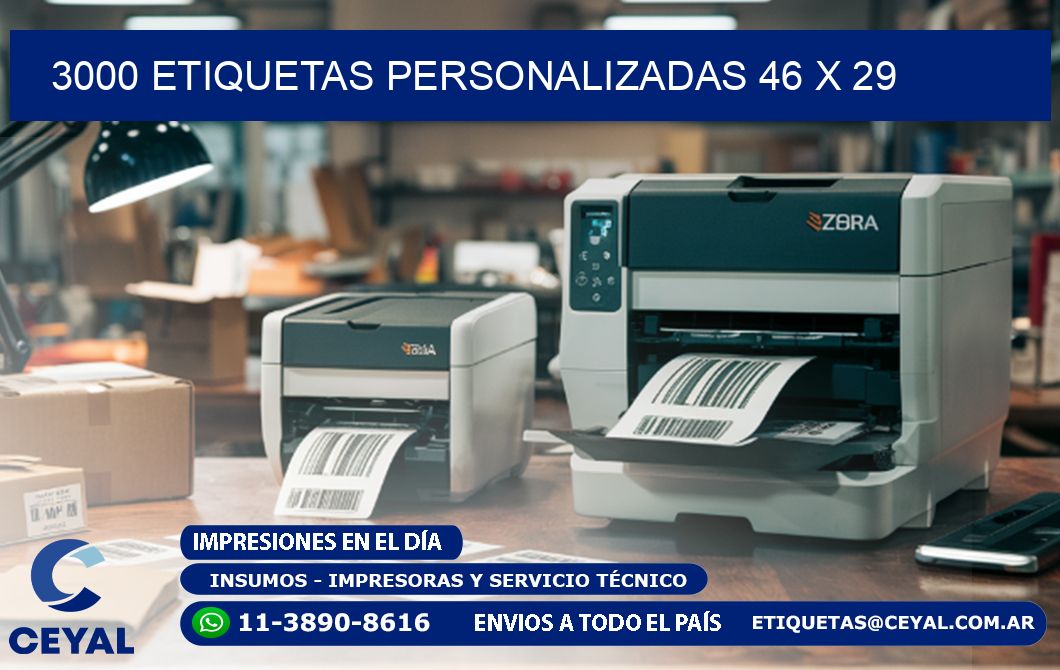 3000 ETIQUETAS PERSONALIZADAS 46 x 29