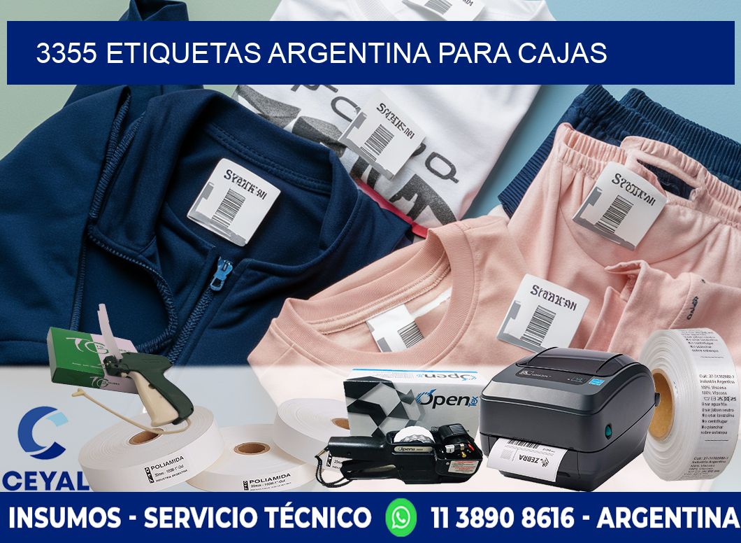 3355 ETIQUETAS ARGENTINA PARA CAJAS