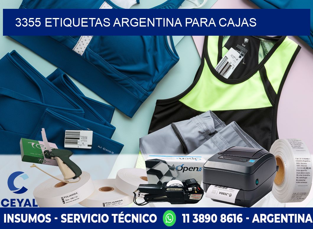 3355 ETIQUETAS ARGENTINA PARA CAJAS