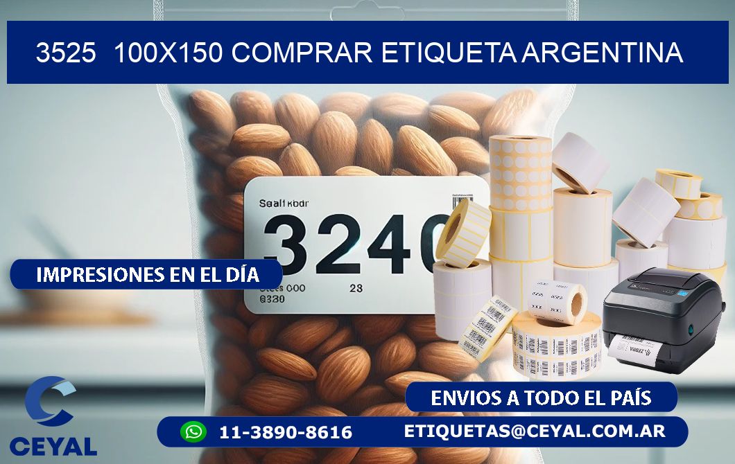 3525  100X150 COMPRAR ETIQUETA ARGENTINA