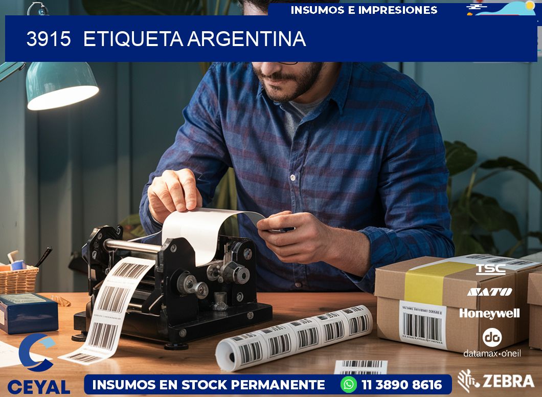 3915  ETIQUETA ARGENTINA