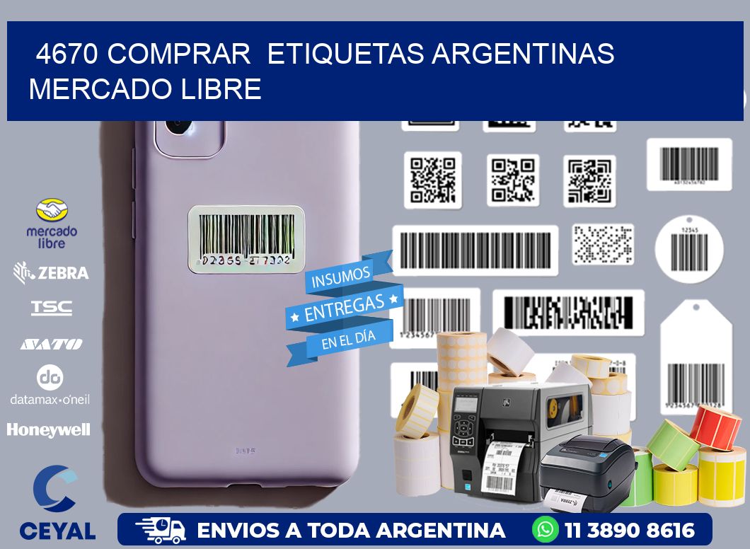 4670 COMPRAR  ETIQUETAS ARGENTINAS MERCADO LIBRE