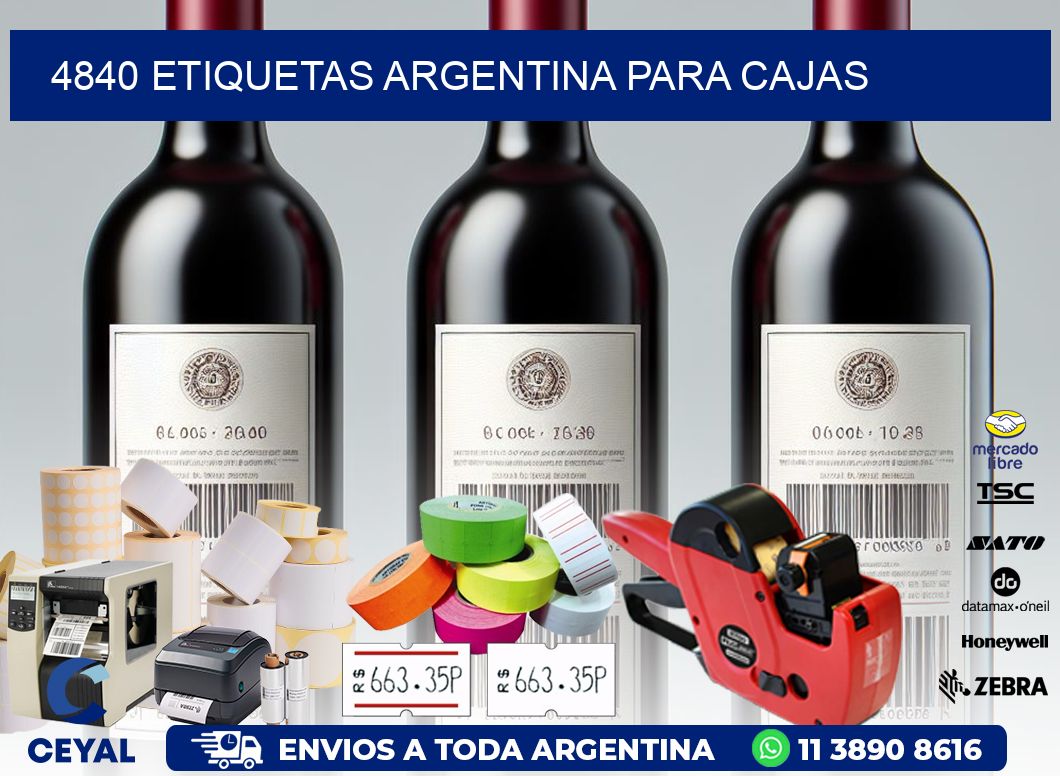 4840 ETIQUETAS ARGENTINA PARA CAJAS