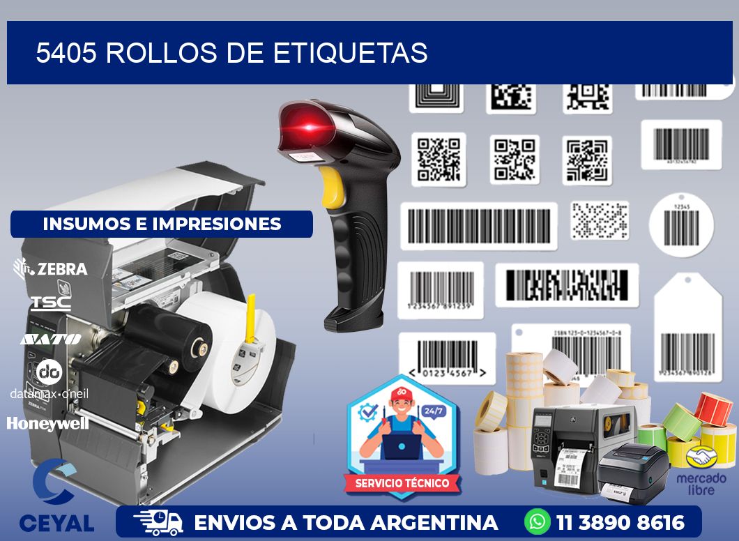 5405 ROLLOS DE ETIQUETAS