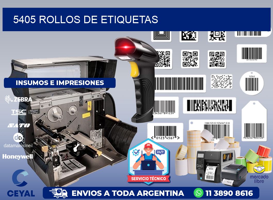 5405 ROLLOS DE ETIQUETAS