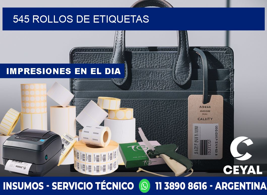 545 ROLLOS DE ETIQUETAS
