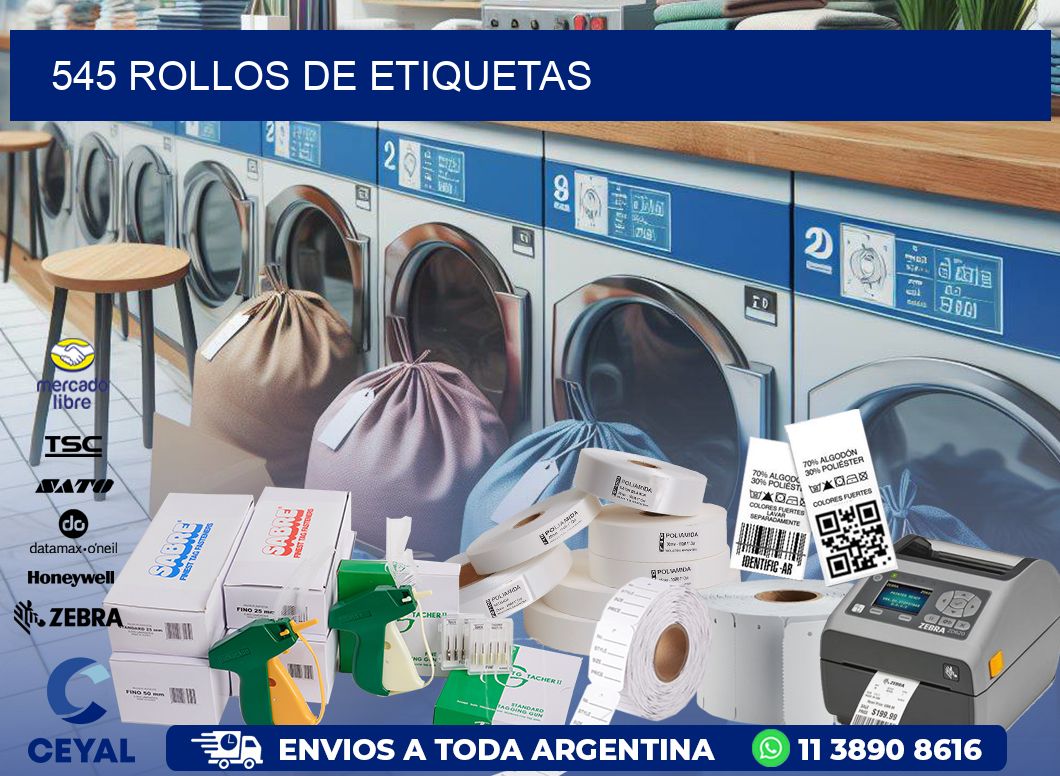 545 ROLLOS DE ETIQUETAS