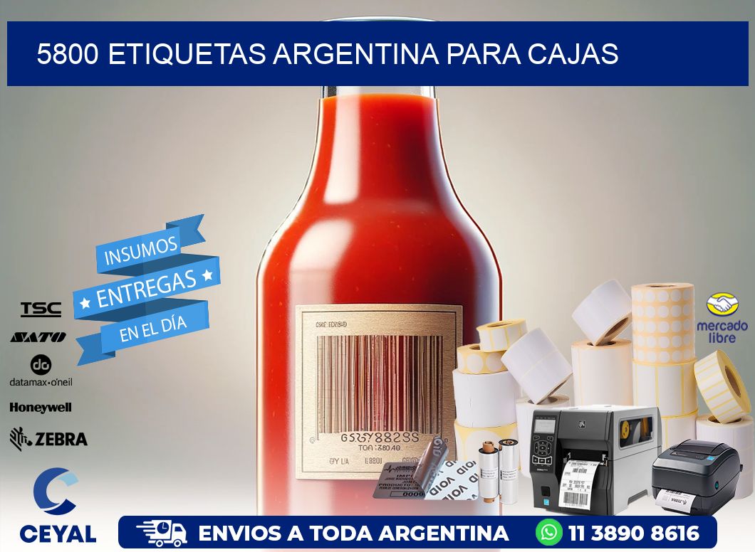 5800 ETIQUETAS ARGENTINA PARA CAJAS