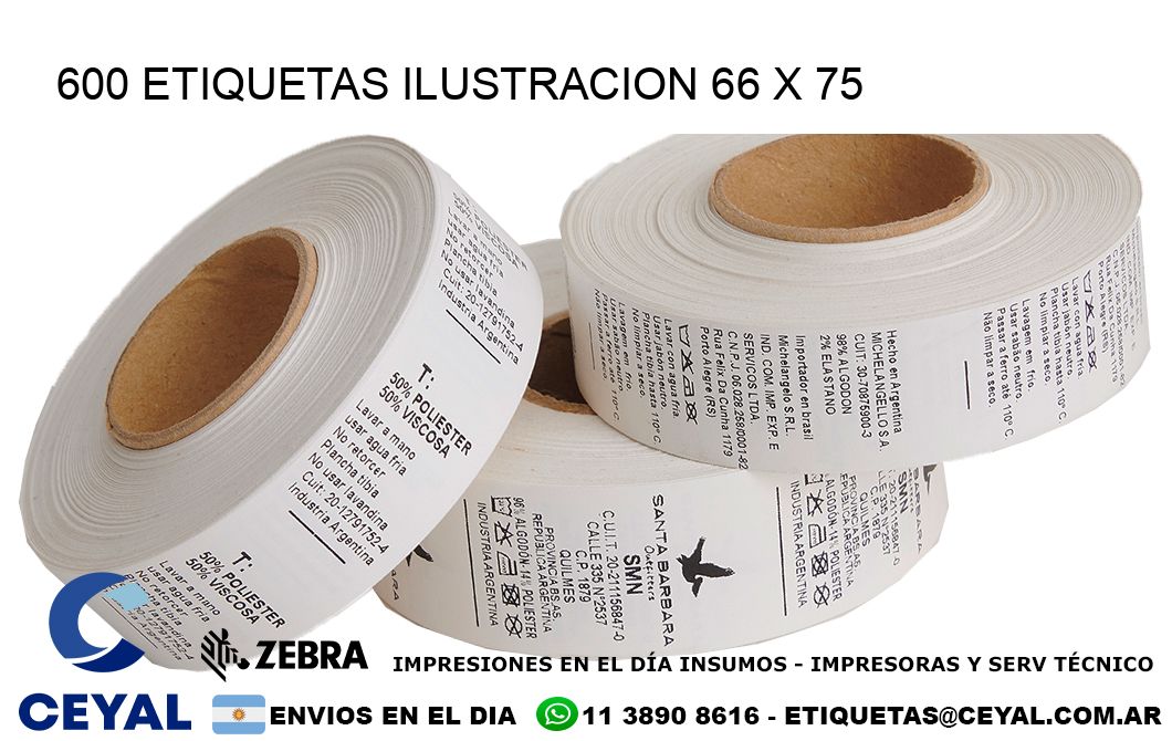 600 ETIQUETAS ILUSTRACION 66 x 75