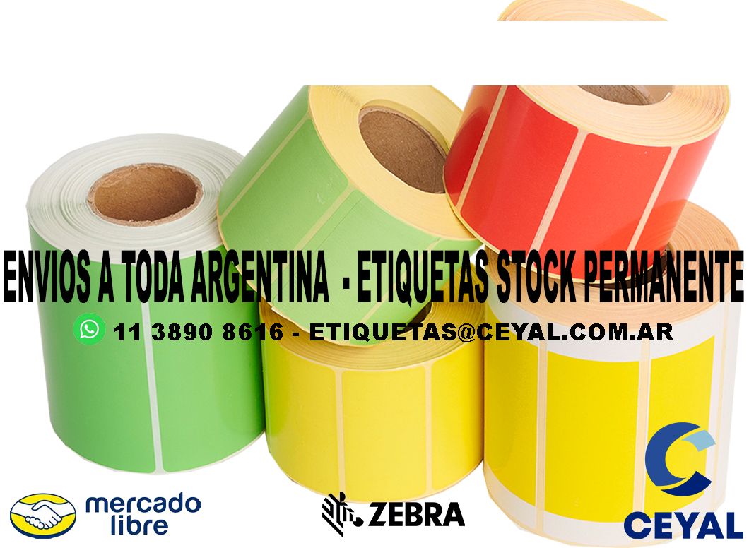 600 ETIQUETAS PEGATINA 66 x 59