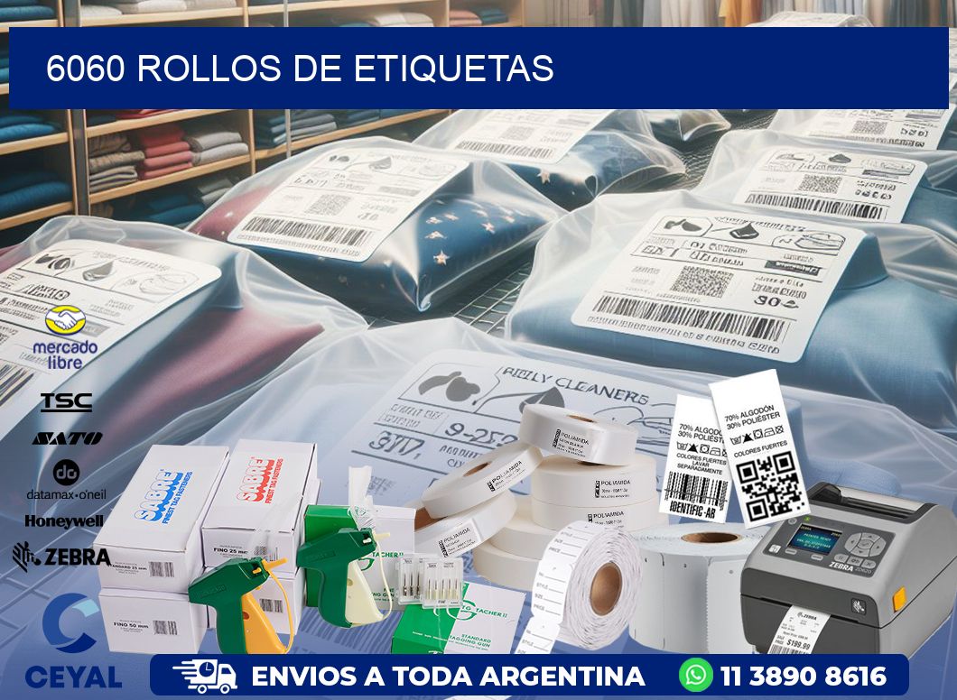 6060 ROLLOS DE ETIQUETAS