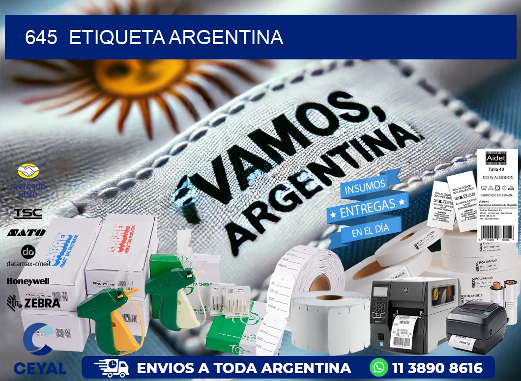 645  ETIQUETA ARGENTINA