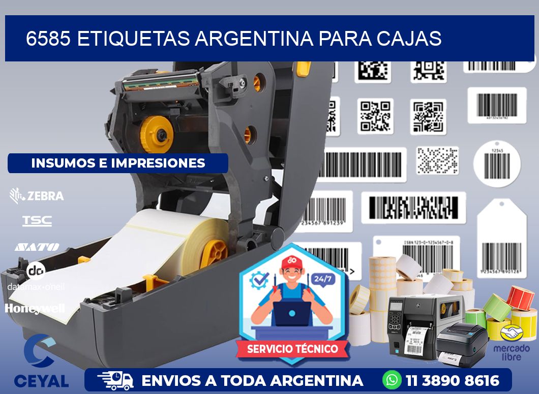 6585 ETIQUETAS ARGENTINA PARA CAJAS