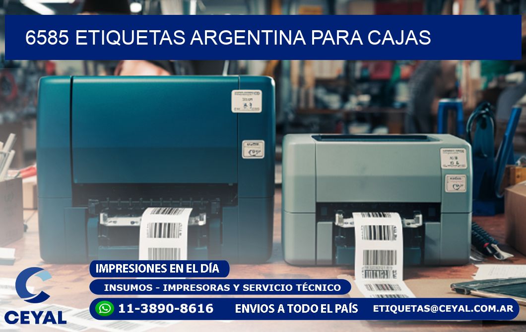 6585 ETIQUETAS ARGENTINA PARA CAJAS