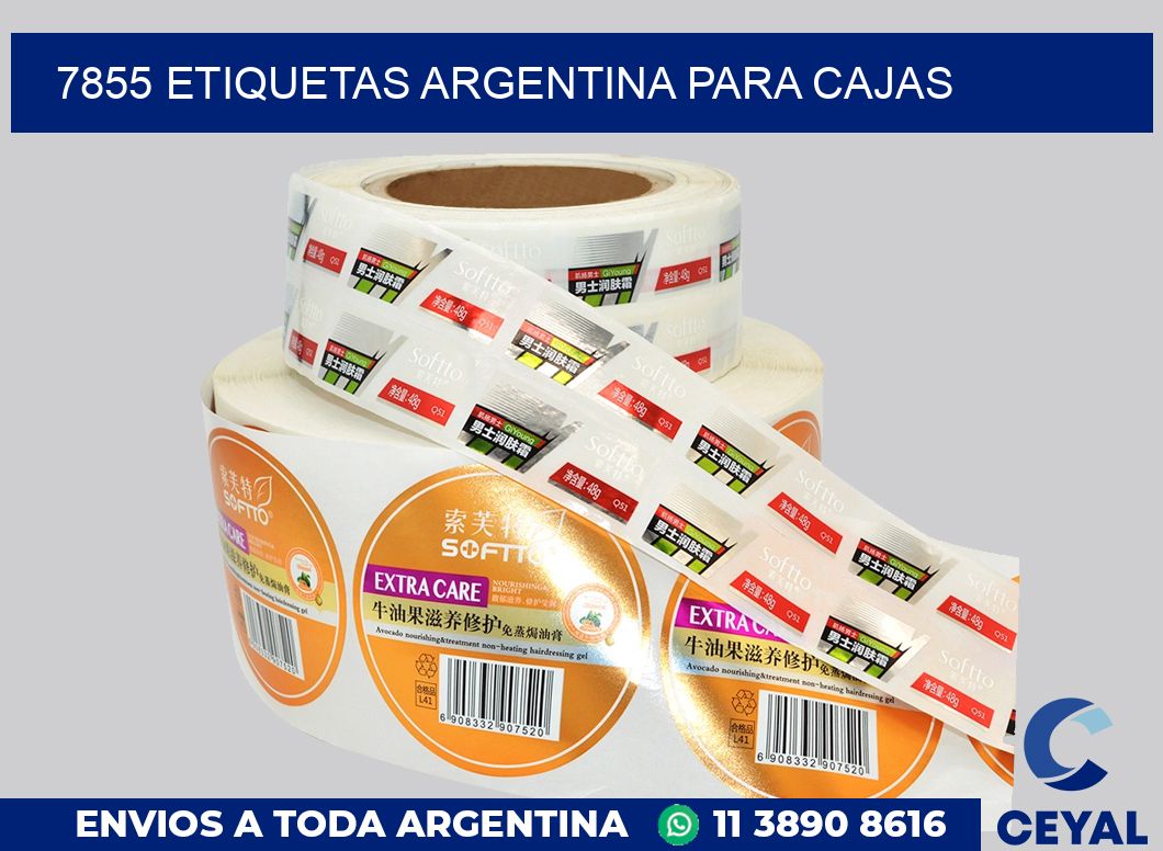 7855 ETIQUETAS ARGENTINA PARA CAJAS