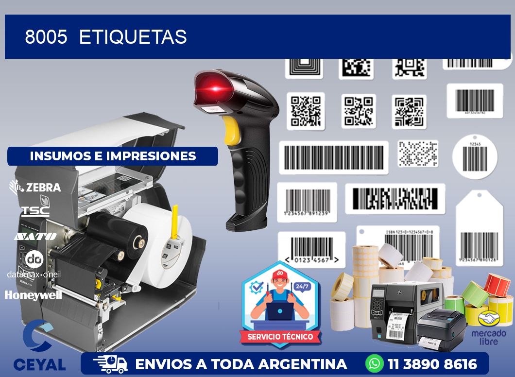 8005  ETIQUETAS