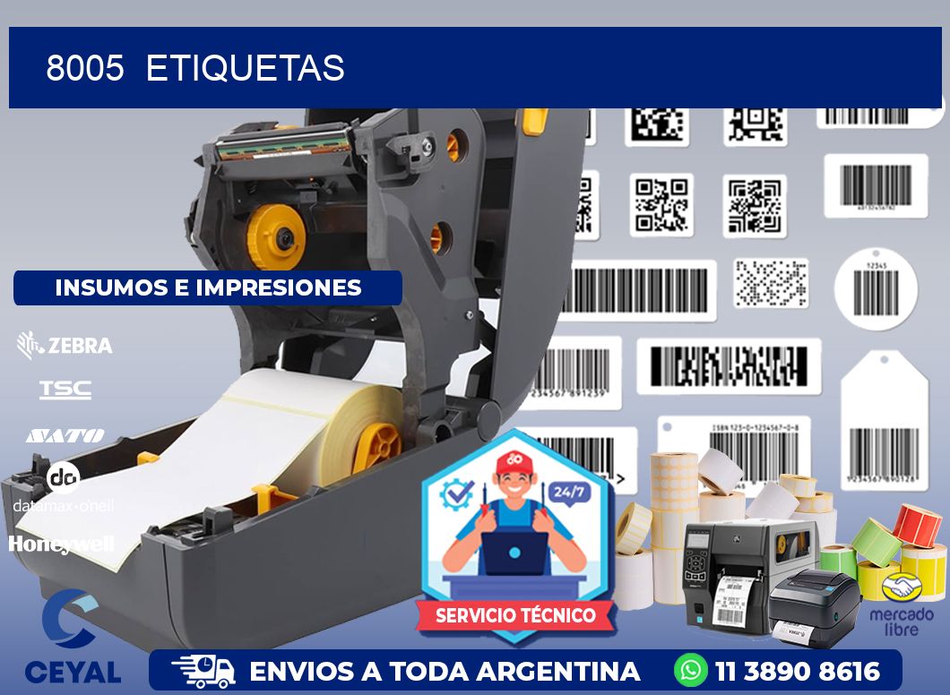 8005  ETIQUETAS