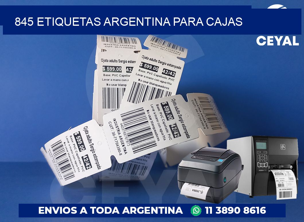 845 ETIQUETAS ARGENTINA PARA CAJAS