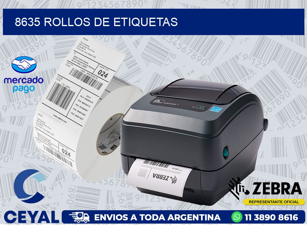 8635 ROLLOS DE ETIQUETAS