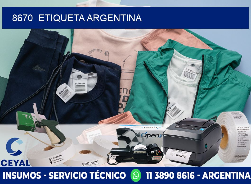 8670  ETIQUETA ARGENTINA