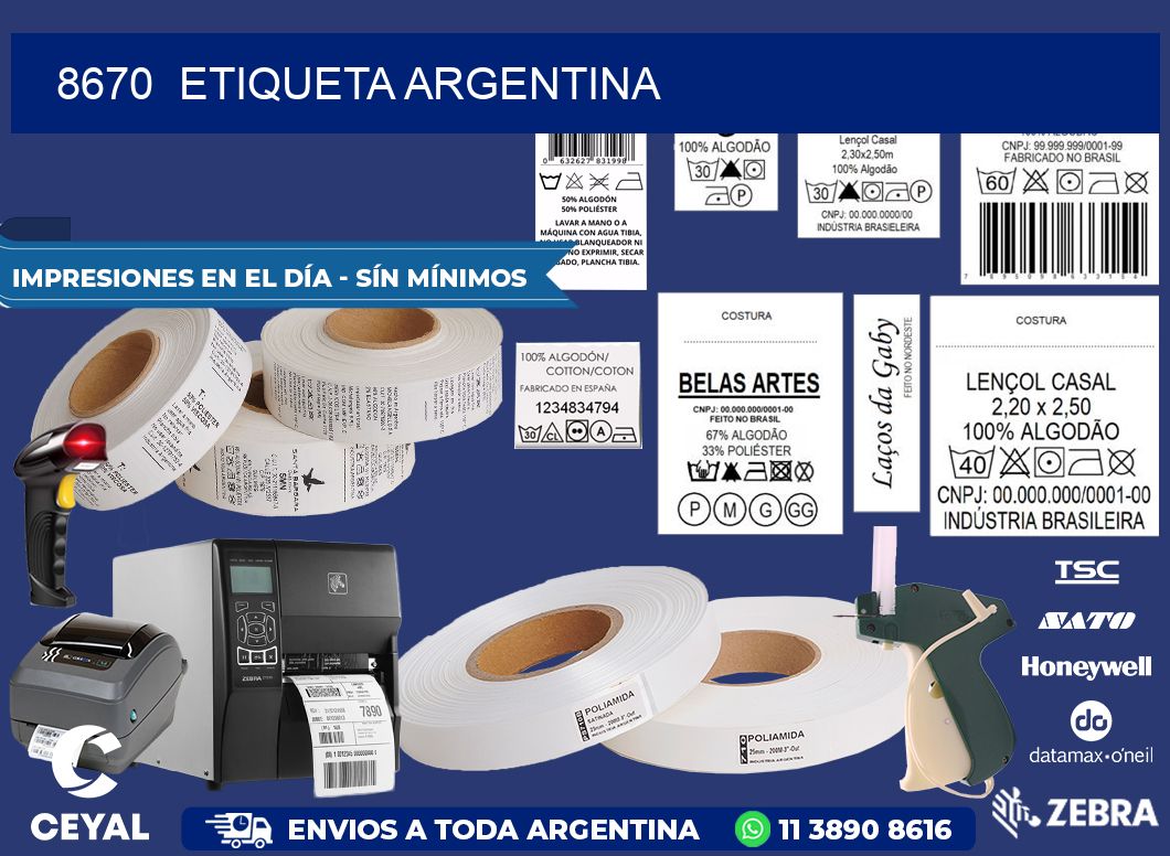 8670  ETIQUETA ARGENTINA