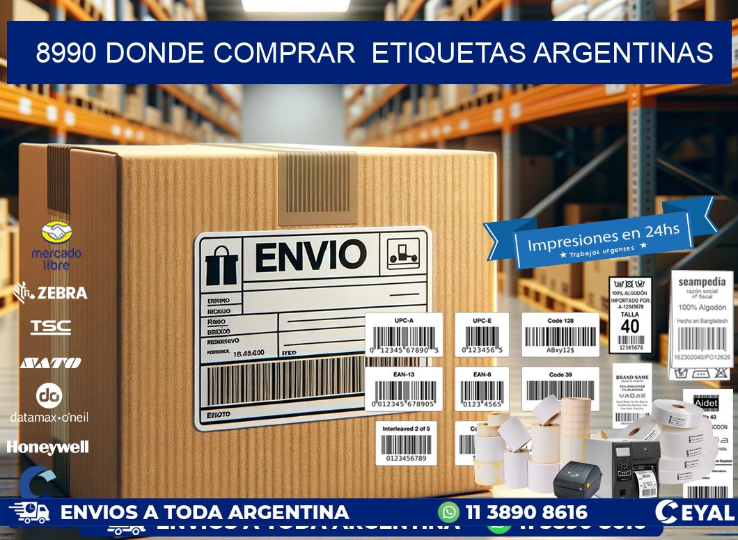 8990 DONDE COMPRAR  ETIQUETAS ARGENTINAS