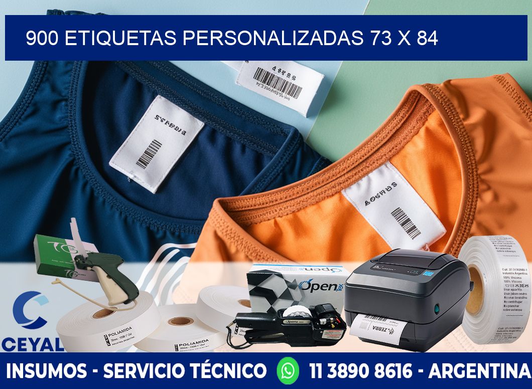 900 ETIQUETAS PERSONALIZADAS 73 x 84