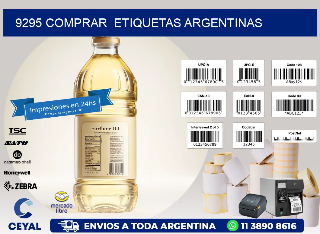 9295 COMPRAR  ETIQUETAS ARGENTINAS