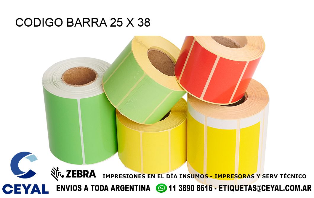 CODIGO BARRA 25 x 38