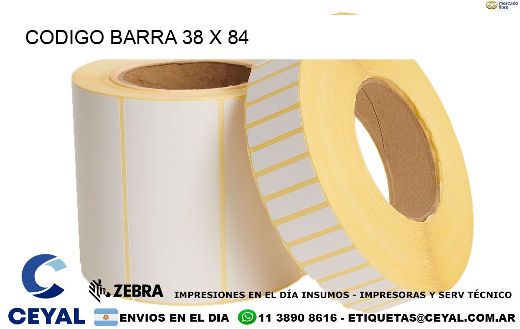 CODIGO BARRA 38 x 84